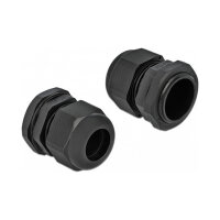 Delock Kabelverschraubung PG21 10 Stück schwarz