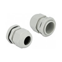 Delock Kabelverschraubung PG21 10 Stück grau