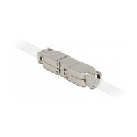 Delock Verbinder für Netzwerkkabel Cat.6A STP werkzeugfrei
