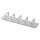 DIGITUS Rangierpanel 2HE 5x Ringe 85x60mm Grau