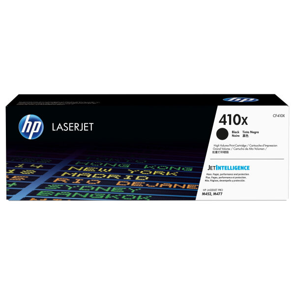 HP Toner 410X CF410X Schwarz Hohe Kapazität