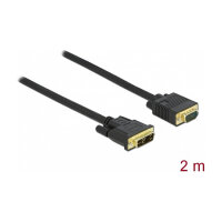 Delock Kabel DVI 12+5 Stecker zu VGA Stecker 2 m