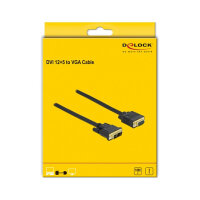 Delock Kabel DVI 12+5 Stecker zu VGA Stecker 2 m