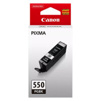 Canon Tinte PGI-550PGBK 6496B001 Pigment-Schwarz bis zu 300 Seiten gemäß ISO/IEC 24711