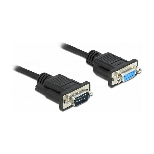 Delock RS-232 Kabel Seriell D-Sub9 Stecker zu Buchse mit schmalem Steckergehäuse 5 m