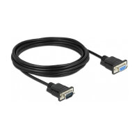 Delock RS-232 Kabel Seriell D-Sub9 Stecker zu Buchse mit schmalem Steckergehäuse 5 m