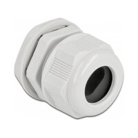 Delock Kabelverschraubung PG21 für Flachkabel grau 2 Stück