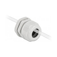 Delock Kabelverschraubung PG21 für Flachkabel grau 2 Stück