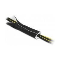 Delock Kabelschlauch Neopren flexibel mit Klettverschluss 3 m x 135 mm schwarz / weiß