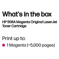 HP 508A original Toner cartridge CF363A magenta 5.000 pages standard capacity