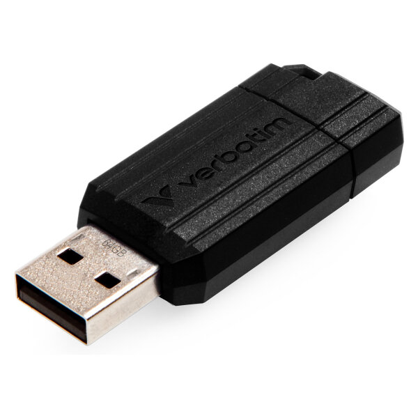 STICK 64GB USB 2.0 Verbatim StorenGo PinStripe Black