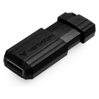 STICK 64GB USB 2.0 Verbatim StorenGo PinStripe Black