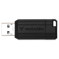 STICK 64GB USB 2.0 Verbatim StorenGo PinStripe Black