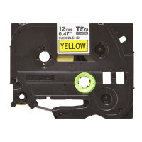 Brother TZe-FX631 Beschriftungsband Schwarz auf Gelb