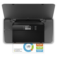 T HP Officejet 200 Mobile Tintenstrahldrucker A4/USB/WLAN