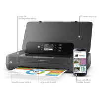 T HP Officejet 200 Mobile Tintenstrahldrucker A4/USB/WLAN