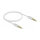 Delock Klinkenkabel 3,5 mm 4 Pin Stecker zu Stecker Ultra Slim 0,5 m weiß
