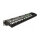 Delock 19? Keystone Patchpanel 24 Port mit Kabelbefestigungsschiene, Beschriftungsfeld und Staubschutz 1 HE schwarz