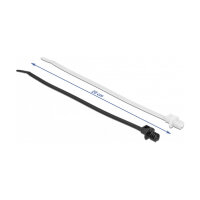 Delock Kabelbinder mit Lamellenfuß L 200 x B 4,8 mm 100 Stück