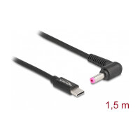 Delock Notebook Ladekabel USB Type-C™ Stecker zu HP 4,8 x 1,7 mm Stecker