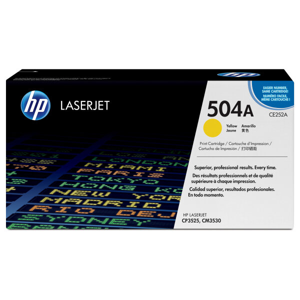 HP 504A original Colour LaserJet Toner cartridge CE252A yellow standard capacity 7.000 pages 1-pack ColorSphere