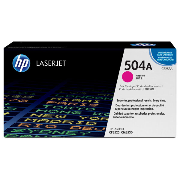 HP 504A original Colour LaserJet Toner cartridge CE253A magenta standard capacity 7.000 pages 1-pack ColorSphere