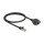 Delock Netzwerk Verlängerungskabel S/FTP RJ45 Stecker zu RJ45 Buchse Cat.6A 50 cm schwarz
