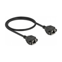 Delock Netzwerk Verlängerungskabel S/FTP RJ45 Buchse...