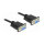 Delock RS-232 Kabel Seriell D-Sub 9 Buchse zu Buchse Nullmodem mit schmalem Steckergehäuse - Full Handshaking - 10 m