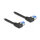 Delock RJ45 Netzwerkkabel Cat.6A S/FTP links gewinkelt 3 m schwarz