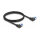 Delock RJ45 Netzwerkkabel Cat.6A S/FTP links gewinkelt 3 m schwarz