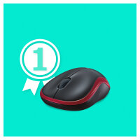 Logitech M185 Wireless red