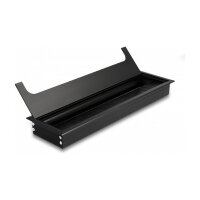 Delock Kabeldurchführung für Tischeinbau mit Bürste 280 x 80 x 28 mm schwarz