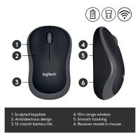 Logitech M185 Wireless grey