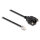 Delock Kabel RJ10 Stecker zu RJ10 Buchse zum Einbau 30 cm schwarz