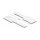 Delock Mini Klett-Kabelhalter L 90 mm x B 24 mm selbstklebend 10 Stück weiß