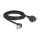 Delock Netzwerk Verlängerungskabel S/FTP Stecker RJ45 Stecker 90° gewinkelt zu RJ45 Einbaubuchse Cat.6A 3 m schwarz
