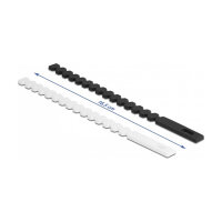 Delock Kabelbinder flexibel wiederverwendbar 20 Stück schwarz / weiß