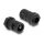 Delock Kabelschutzschlauch 2 m x 13 mm mit 2 x PG9 Schlauchverschraubung Set schwarz