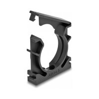 Delock Kabelschlauchhalter mit Verschlussclip 34,5 mm 4 Stück schwarz