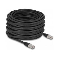Delock RJ45 Netzwerkkabel Cat.6A S/FTP PE Outdoor 20 m schwarz
