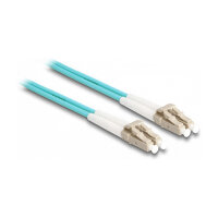 Delock LWL Kabel mit Metallarmierung LC Duplex zu LC Duplex Multimode OM3 1 m