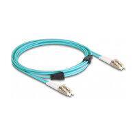 Delock LWL Kabel mit Metallarmierung LC Duplex zu LC Duplex Multimode OM3 3 m