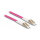 Delock LWL Kabel mit Metallarmierung LC Duplex zu LC Duplex Multimode OM4 2 m