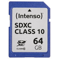 CARD 64GB Intenso XC 20MB/s