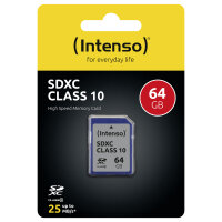 CARD 64GB Intenso XC 20MB/s