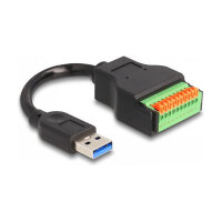 Delock USB 3.2 Gen 1 Kabel Typ-A Stecker zu Terminalblock...
