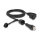 Delock Netzwerkkabel RJ45 Stecker zu RJ45 Stecker Cat.6 STP mit Verschlusskappe Outdoor IP68 staub- und wasserdicht schwarz 2 m