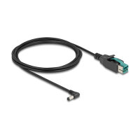 Delock PoweredUSB Kabel Stecker 12 V zu DC 5,5 x 2,1 mm Stecker gewinkelt 2 m