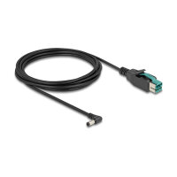 Delock PoweredUSB Kabel Stecker 12 V zu DC 5,5 x 2,5 mm Stecker gewinkelt 3 m